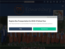Tablet Screenshot of edwardsburgpublicschools.org